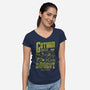 Gotham Garage 89-Womens-V-Neck-Tee-Arinesart