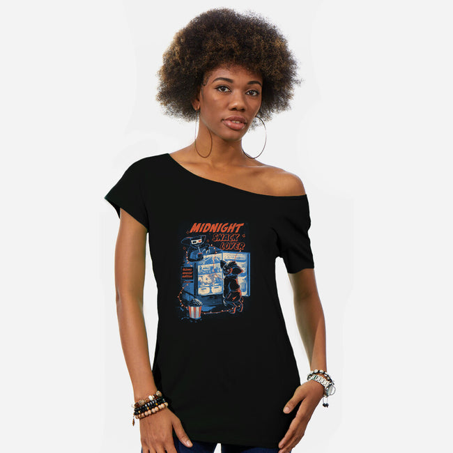 Midnight Snack Lover-Womens-Off Shoulder-Tee-IKILO