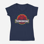 Techno Park-Womens-V-Neck-Tee-arace