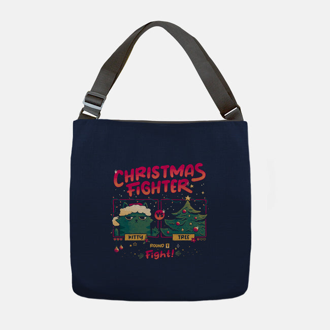 Christmas Fighter-None-Adjustable Tote-Bag-teesgeex