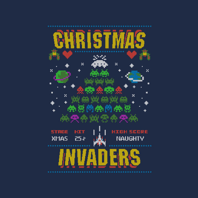 Christmas Invaders-Womens-V-Neck-Tee-Arinesart