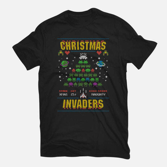 Christmas Invaders-Mens-Basic-Tee-Arinesart