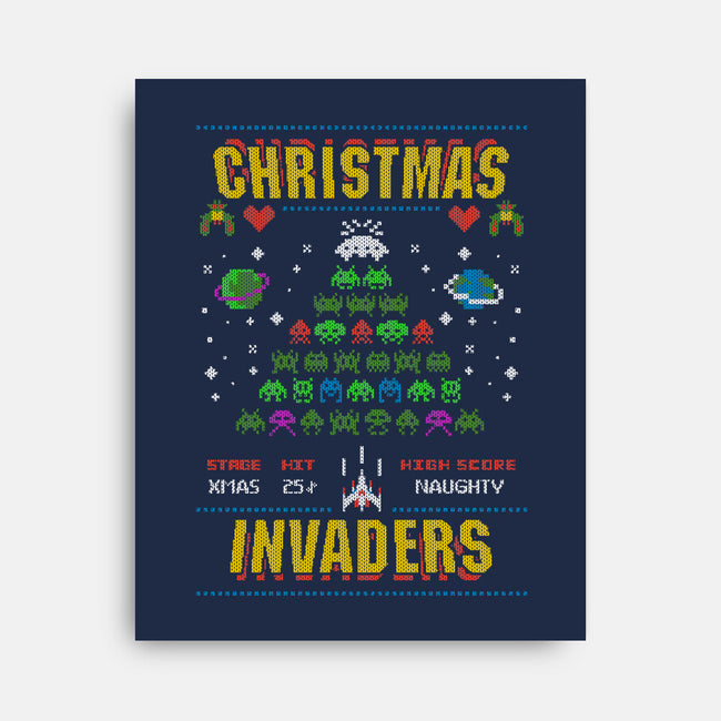 Christmas Invaders-None-Stretched-Canvas-Arinesart