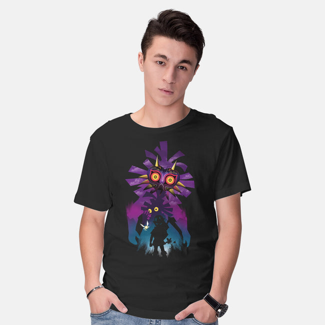 Hero Mask Landscape-Mens-Basic-Tee-dandingeroz