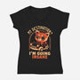 Going Insane-Womens-V-Neck-Tee-eduely