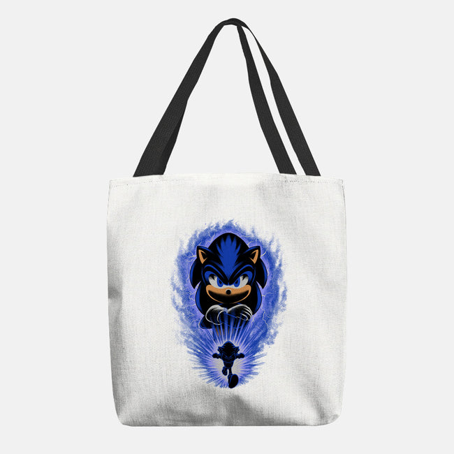 Big Blue Blur-None-Basic Tote-Bag-rmatix