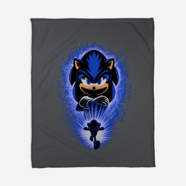 Big Blue Blur-None-Fleece-Blanket-rmatix