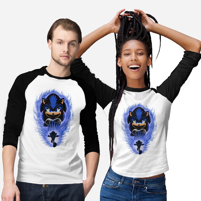 Big Blue Blur-Unisex-Baseball-Tee-rmatix