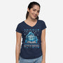 Master Of Christmas-Womens-V-Neck-Tee-Vallina84