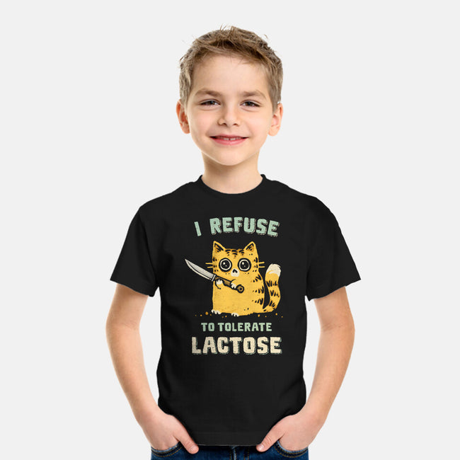 I Refuse To Tolerate Lactose-Youth-Basic-Tee-kg07