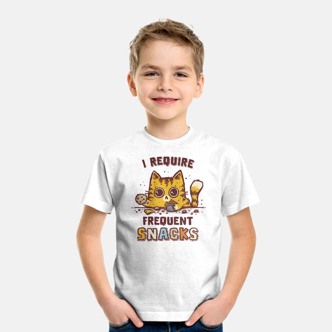 I Require Snacks-Youth-Basic-Tee-kg07