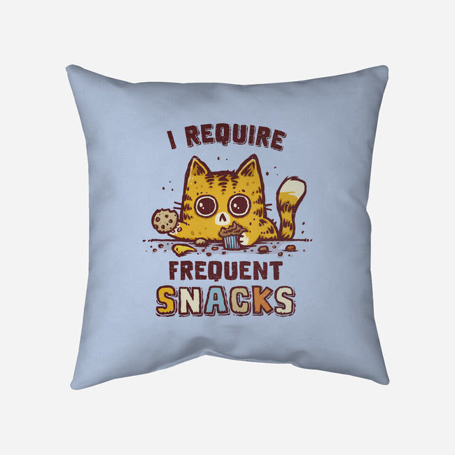 I Require Snacks-None-Removable Cover w Insert-Throw Pillow-kg07