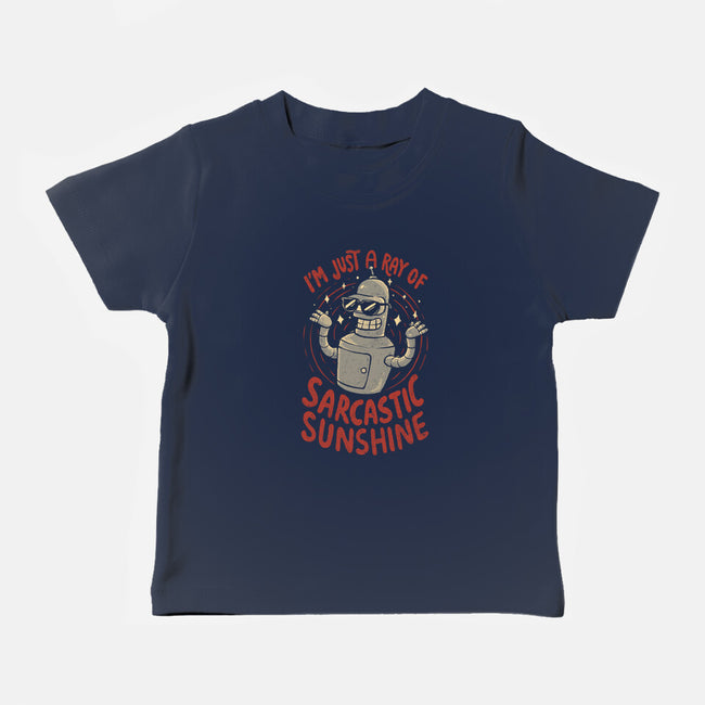 Ray Of Sarcastic Sunshine-Baby-Basic-Tee-Arigatees