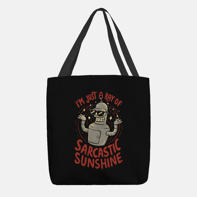 Ray Of Sarcastic Sunshine-None-Basic Tote-Bag-Arigatees