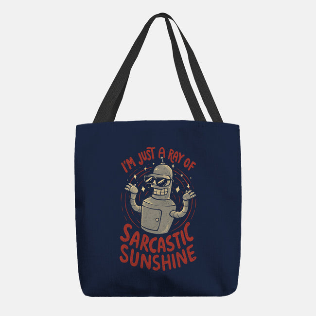 Ray Of Sarcastic Sunshine-None-Basic Tote-Bag-Arigatees