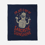 Ray Of Sarcastic Sunshine-None-Fleece-Blanket-Arigatees