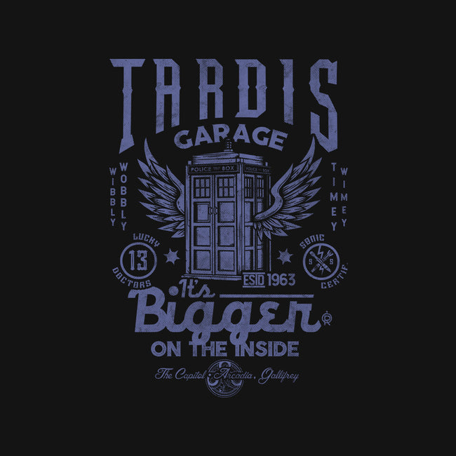 Tardis Garage-Mens-Heavyweight-Tee-Arinesart