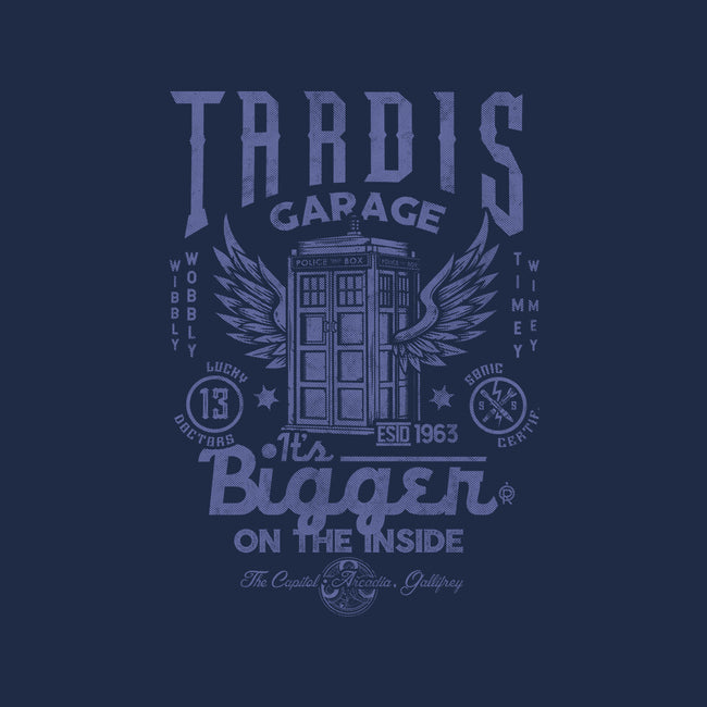 Tardis Garage-None-Fleece-Blanket-Arinesart