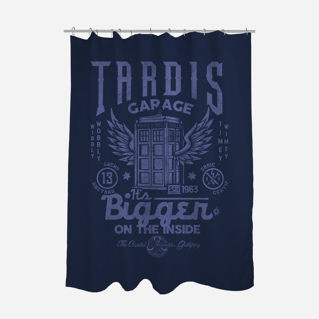 Tardis Garage-None-Polyester-Shower Curtain-Arinesart