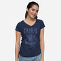 Tardis Garage-Womens-V-Neck-Tee-Arinesart