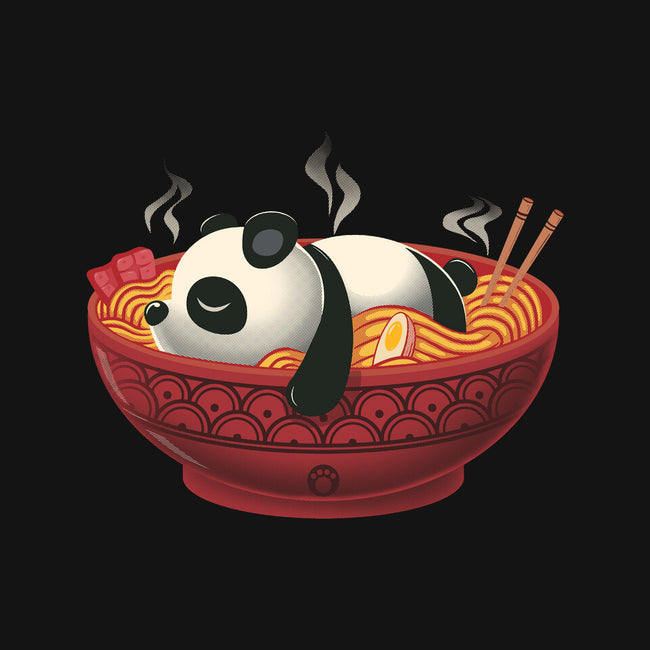 Sleepy Ramen Panda-None-Stretched-Canvas-erion_designs