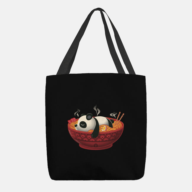 Sleepy Ramen Panda-None-Basic Tote-Bag-erion_designs