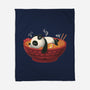 Sleepy Ramen Panda-None-Fleece-Blanket-erion_designs