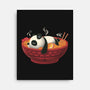 Sleepy Ramen Panda-None-Stretched-Canvas-erion_designs