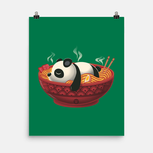 Sleepy Ramen Panda-None-Matte-Poster-erion_designs