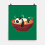 Sleepy Ramen Panda-None-Matte-Poster-erion_designs