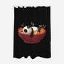 Sleepy Ramen Panda-None-Polyester-Shower Curtain-erion_designs