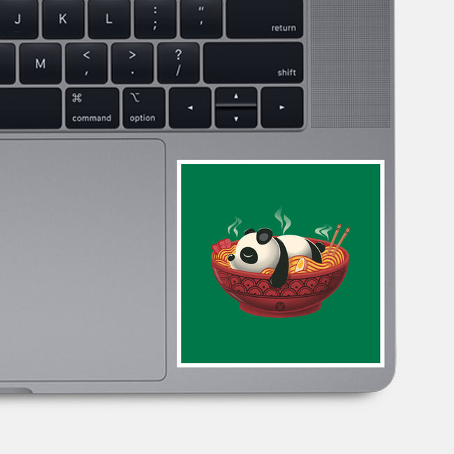 Sleepy Ramen Panda-None-Glossy-Sticker-erion_designs