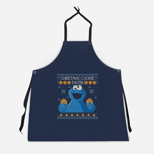 Christmas Cookie Taster-Unisex-Kitchen-Apron-erion_designs