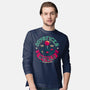 Joysticks To The World-Mens-Long Sleeved-Tee-teesgeex