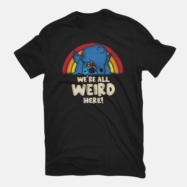 We're All Weird Here-Youth-Basic-Tee-turborat14