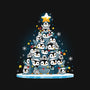 Penguin Christmas Tree-Womens-V-Neck-Tee-Vallina84