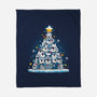 Penguin Christmas Tree-None-Fleece-Blanket-Vallina84