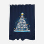 Penguin Christmas Tree-None-Polyester-Shower Curtain-Vallina84