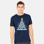 Penguin Christmas Tree-Mens-Heavyweight-Tee-Vallina84