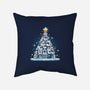 Penguin Christmas Tree-None-Removable Cover w Insert-Throw Pillow-Vallina84