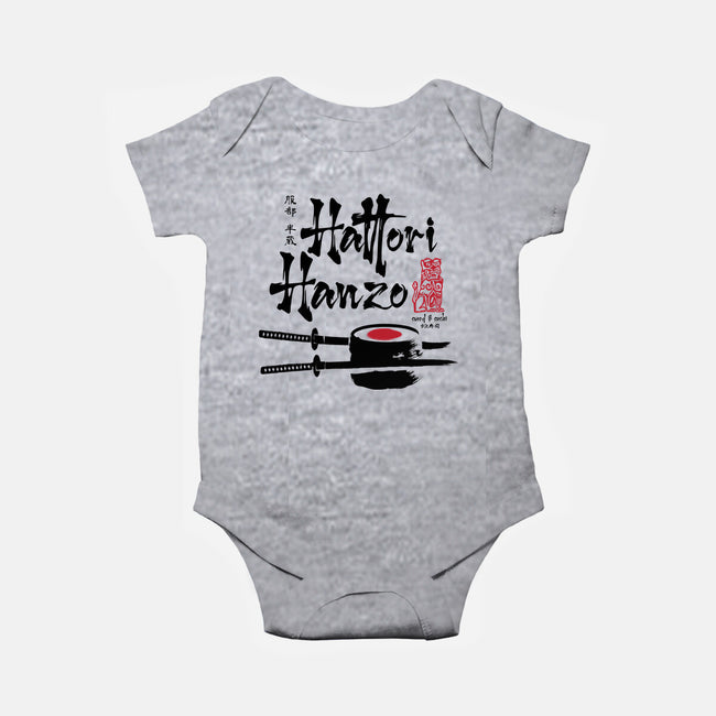 Hattori Hanzo Sword And Sushi-Baby-Basic-Onesie-DrMonekers