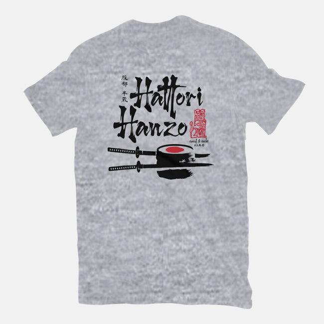 Hattori Hanzo Sword And Sushi-Mens-Basic-Tee-DrMonekers