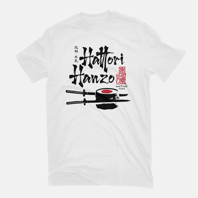 Hattori Hanzo Sword And Sushi-Unisex-Basic-Tee-DrMonekers