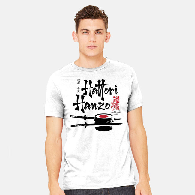 Hattori Hanzo Sword And Sushi-Mens-Heavyweight-Tee-DrMonekers