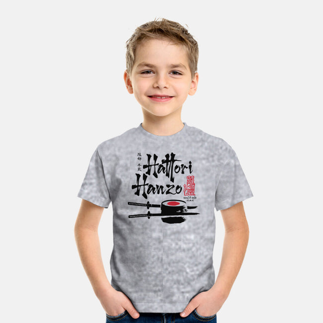 Hattori Hanzo Sword And Sushi-Youth-Basic-Tee-DrMonekers