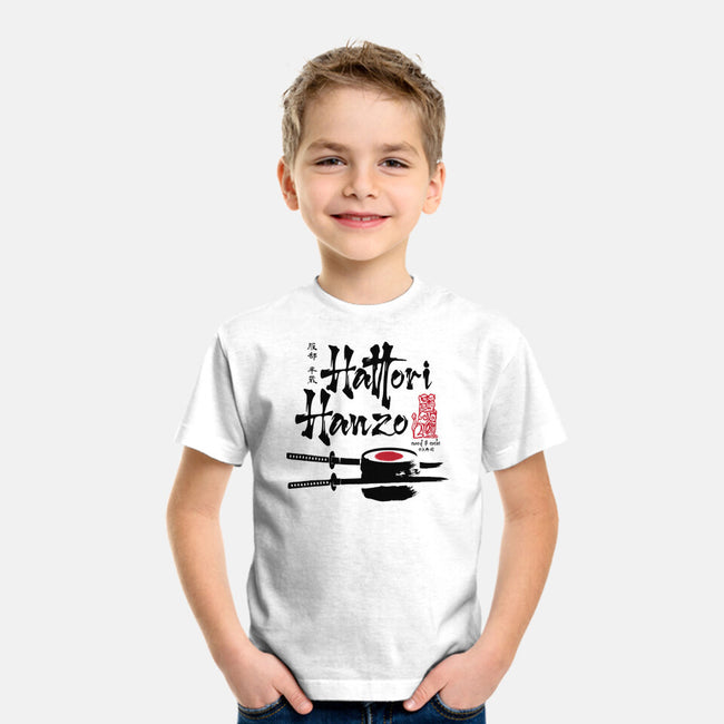 Hattori Hanzo Sword And Sushi-Youth-Basic-Tee-DrMonekers