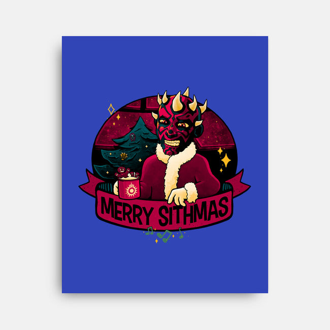 Merry Sithmas To All-None-Stretched-Canvas-teesgeex