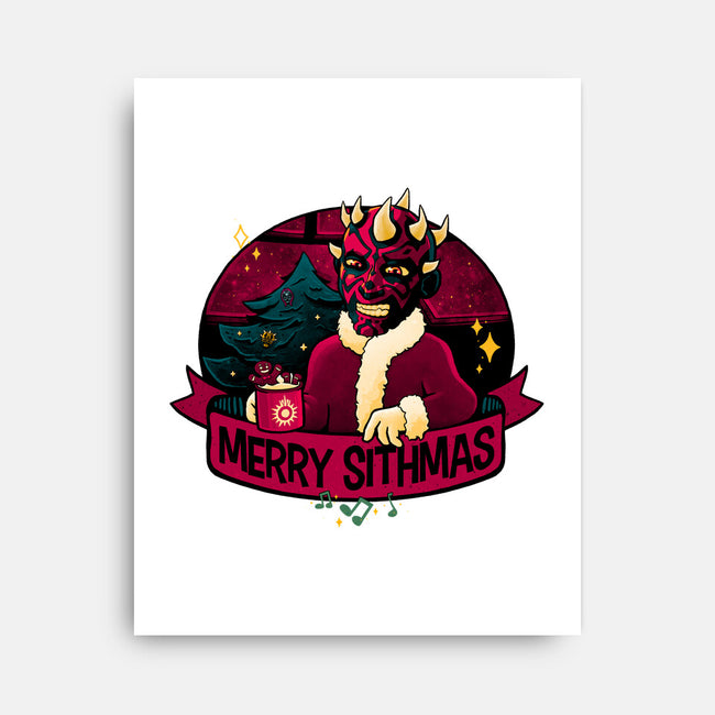 Merry Sithmas To All-None-Stretched-Canvas-teesgeex