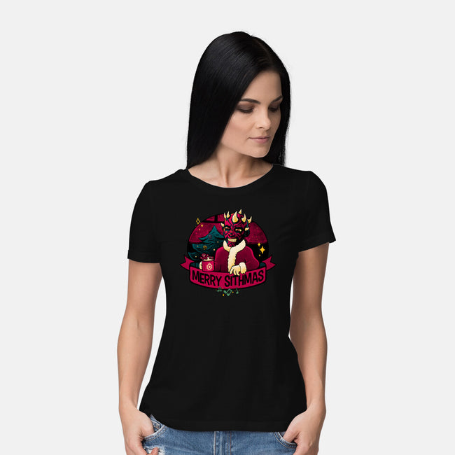 Merry Sithmas To All-Womens-Basic-Tee-teesgeex