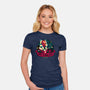 Joy To The Galaxy-Womens-Fitted-Tee-teesgeex